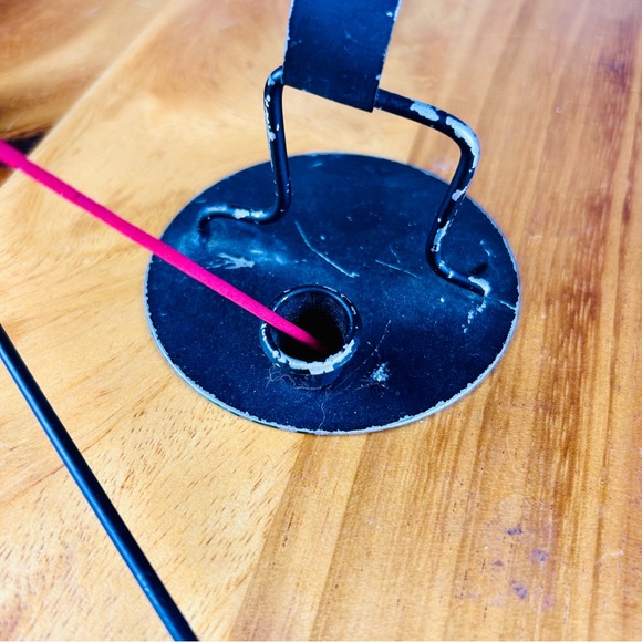 Metal Kokopelli Incense Holder with Candle Snuffer - Picture 4 of 4